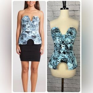 NWT Keepsake RUN FREE BODICE (FROST PRINT) Size S